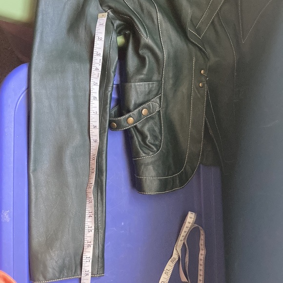 Green Leather Jacket - Picture 11 of 15